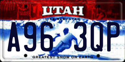 UT license plate A963QP
