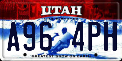 UT license plate A964PH