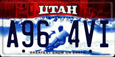 UT license plate A964VI