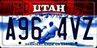 UT license plate A964VZ
