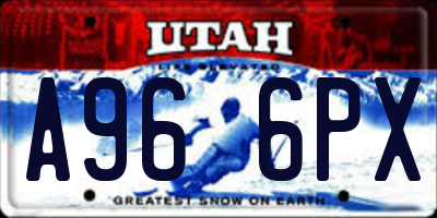 UT license plate A966PX