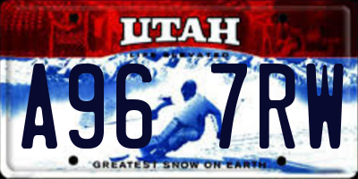 UT license plate A967RW