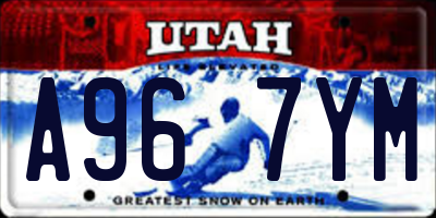 UT license plate A967YM