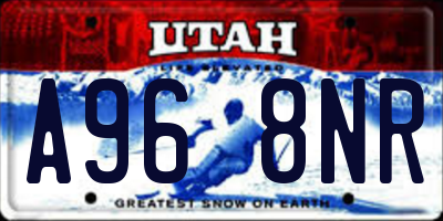 UT license plate A968NR