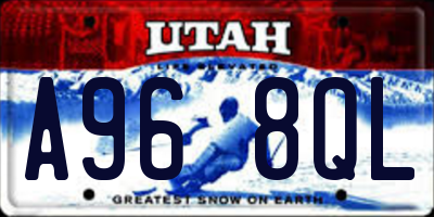 UT license plate A968QL