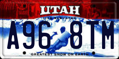 UT license plate A968TM