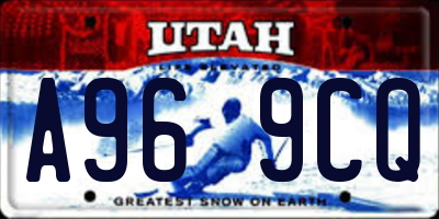UT license plate A969CQ