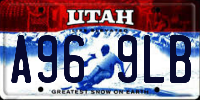 UT license plate A969LB