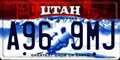 UT license plate A969MJ