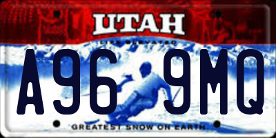 UT license plate A969MQ