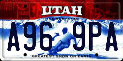 UT license plate A969PA