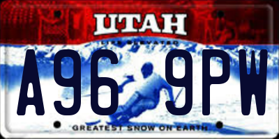 UT license plate A969PW
