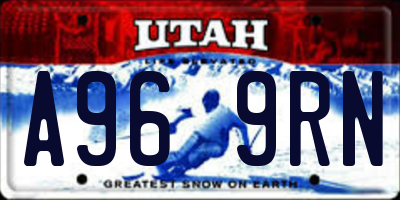 UT license plate A969RN