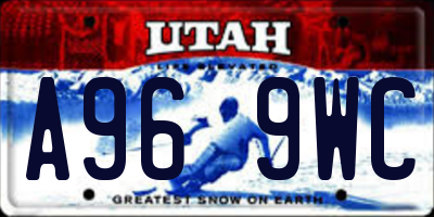 UT license plate A969WC