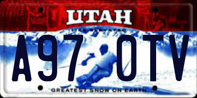 UT license plate A970TV