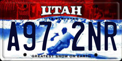 UT license plate A972NR