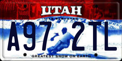 UT license plate A972TL