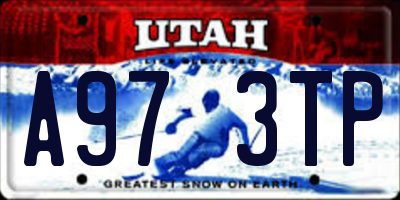 UT license plate A973TP