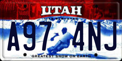 UT license plate A974NJ