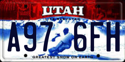 UT license plate A976FH