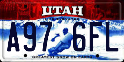 UT license plate A976FL
