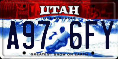 UT license plate A976FY