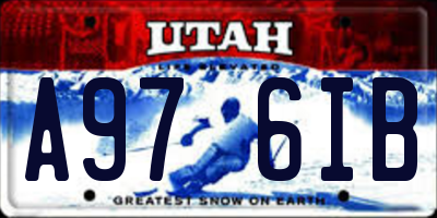 UT license plate A976IB