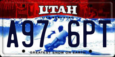 UT license plate A976PT