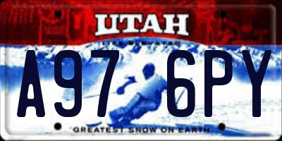 UT license plate A976PY