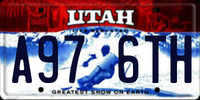UT license plate A976TH