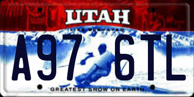 UT license plate A976TL