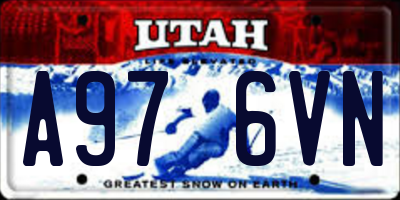 UT license plate A976VN