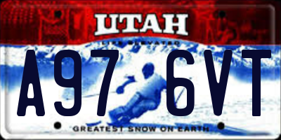 UT license plate A976VT