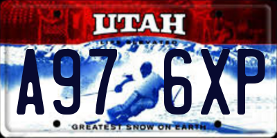 UT license plate A976XP