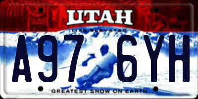 UT license plate A976YH