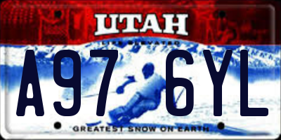 UT license plate A976YL