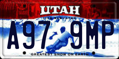 UT license plate A979MP