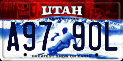 UT license plate A979OL