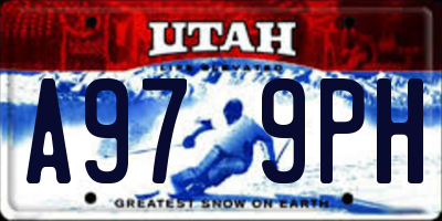 UT license plate A979PH