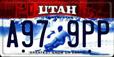 UT license plate A979PP