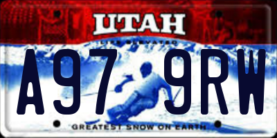 UT license plate A979RW