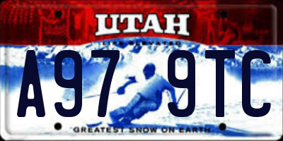 UT license plate A979TC