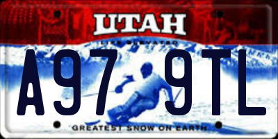UT license plate A979TL