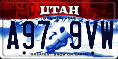 UT license plate A979VW