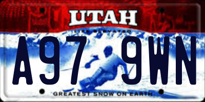 UT license plate A979WN