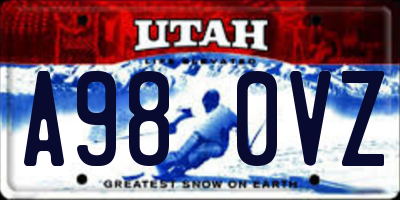 UT license plate A980VZ