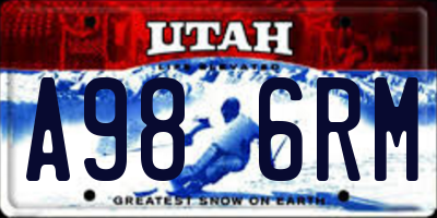 UT license plate A986RM