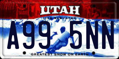 UT license plate A995NN