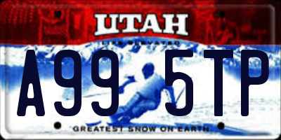 UT license plate A995TP