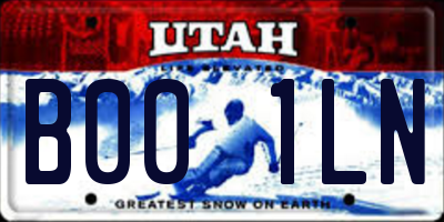 UT license plate B001LN